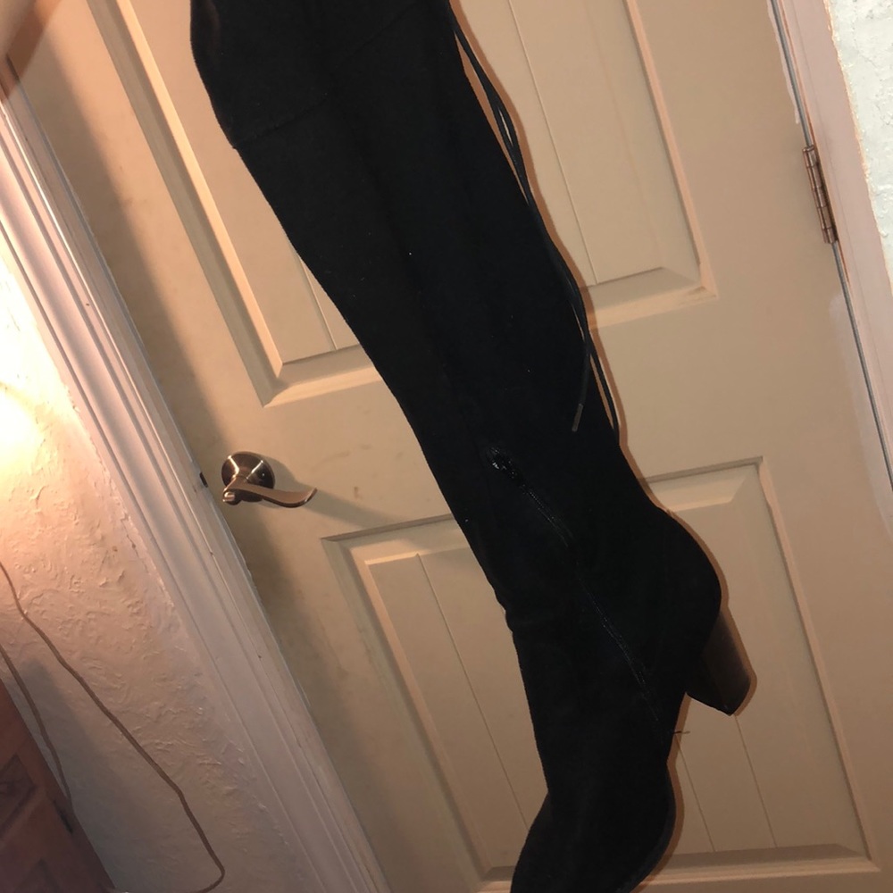 High tie heels